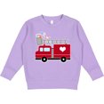 thumbnail image 2 of Inktastic Easter Red Firetruck with Pink Hearts Toddler Sweatshirt, 2 of 4