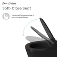 thumbnail image 4 of Chateau One-Piece Elongated Toilet Dual-Flush in Glossy Black 1.1/1.6 gpf, 4 of 14