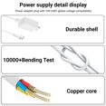thumbnail image 4 of Cable de carga compatible con el hilo dental inalámbrico Waterpik WF-20, 4 of 7