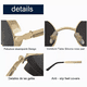 thumbnail image 3 of Lentes Sol Uv-400 Gafas Redondos Unisex Negro/Plata/Marron 3 Piezas, 3 of 5
