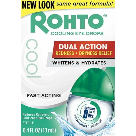 Rohto Lubricant Eye Drops Redness Relief Cooling 0.4oz
