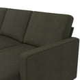 DHP Cooper Reversible Sectional Sofa, Gray Linen