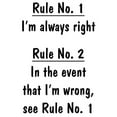 thumbnail image 2 of CafePress - The Rules Mug - 11 oz Ceramic Mug - Novelty Coffee Tea Cup, 2 of 3