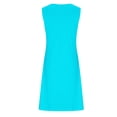 thumbnail image 5 of Women Sleeveless Tank Dress Solid Casual Mini Dress Summer Beach Dress Sundress Light Blue M, 5 of 5