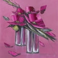 thumbnail image 3 of Tramoni, Oliver 12x12 Black Modern Framed Museum Art Print Titled - Bouquet rose II, 3 of 5