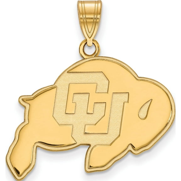 14K Yellow Gold 14Ky Logoart University Of Colorado Large Pendant (25 X 24) Made In United States 4y004uco