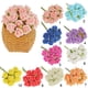 thumbnail image 1 of 200 Mini Rosas Artificiales Flores Ramo Novia Novia Decoración Rosa Soledad Flor de rosa artificial, 1 of 10