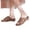 Brown, variant on Slippers for Women Trendy Open Toe Strappy Sandals Comfortable Arch Support Slip on Shoes