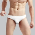 thumbnail image 3 of Vedolay Underwear Mens Underwear Boxers Low Waist U Pouch Front Briefs,White One Size, 3 of 4