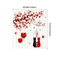 thumbnail image 3 of Uxgjfwu Valentines Day Shower Curtain, Waterproof Polyester Bathroom Curtain with Heart Design, Holiday Themed Decor for Bathroom, Washroom, Festive Home Celebration, 3 of 6