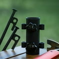 thumbnail image 1 of LITINKIMI 2 Pcs Support de Mât de Tente Extérieur Réglable Base de Tige de Canopée Noire pour Camping et Randonnée, 1 of 8