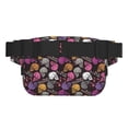 thumbnail image 3 of Balery Halloween Skeleton Mochila Cinturón para Mujeres y Hombres, Bolsa de Cintura Impermeable de Doble Capa con Correa, 3 of 9
