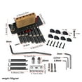 thumbnail image 3 of 7-string Guitar Fretboard Tailpiece Metal Tremolo Bridge with Screws Vintage Nuts Stringed Musical Instruments Replacement Part Supplies, 3 of 7