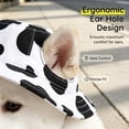 thumbnail image 6 of Adjustable Pet Bucket Sun Hat, Ear Holes Design Cat Puppy Outdoor Cap, Breathable Printed Small Pet Visor Hat, Anti Slip Chin Strap Kitten Sun Hat for Walking Beach Travel Photo Prop Accessory, 6 of 8