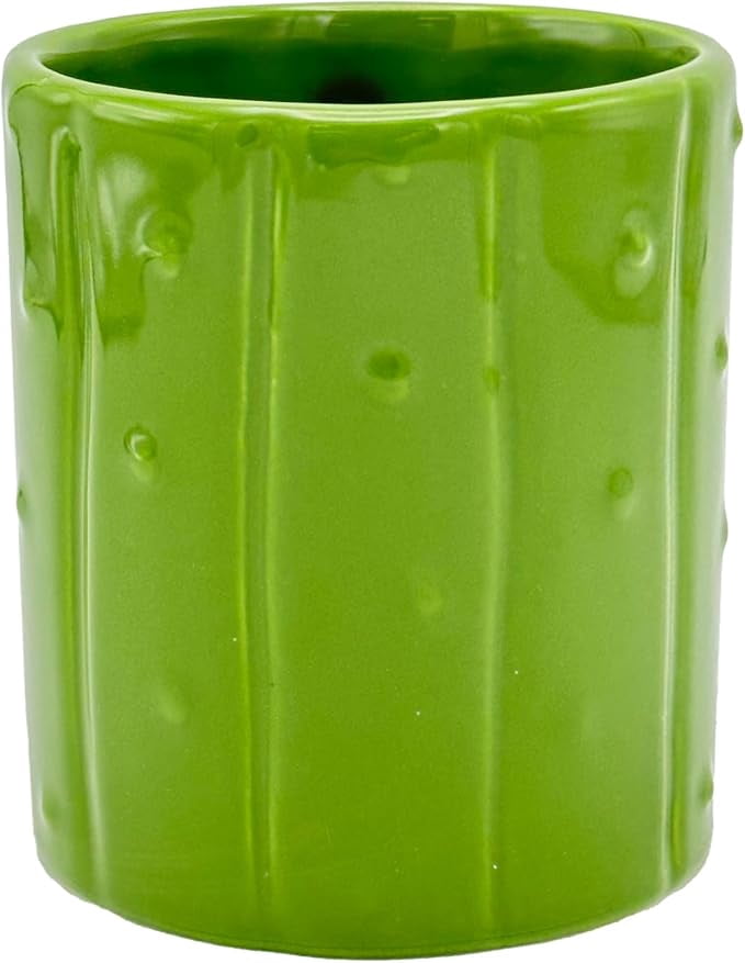 Island Dogs Giant 20 oz Pickle Shaped Novelty Coffee Mug - Funny Green Pickle Mug - Gag Gift for Pickle Lovers & Unique Kitchen Accessory - Dishwasher Safe & Microwave Safe
