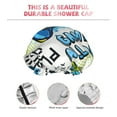thumbnail image 5 of Kdxio Game All Day Print Shower Cap for Women,Elastic and Reusable,Double Waterproof Layers Bathing Hat, 5 of 9
