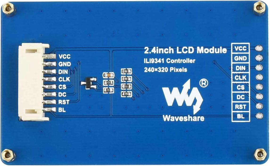 TOP1 2.4inch Display LCD Screen Module 240×320 Pixels SPI Communication RGB 65K Color LED Backlight Support /STM32 Board