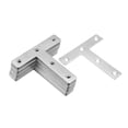 thumbnail image 1 of Placa Plana En Forma De T, 80mmx80mm, Ángulo De Puntal De Esquina Reparar Soportes 20Pcs Unique Bargains llaves de hardware, 1 of 6