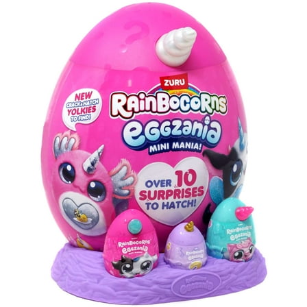 Rainbocorns Eggzania Mini Mania! Mystery Egg Plush (Silver)