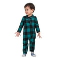 thumbnail image 2 of Bullpiano Christmas 2 Piece Matching Family Pajamas Holiday PJS Plaid Pants Skirt Parent-Child Sleepwear Set, 2 of 8