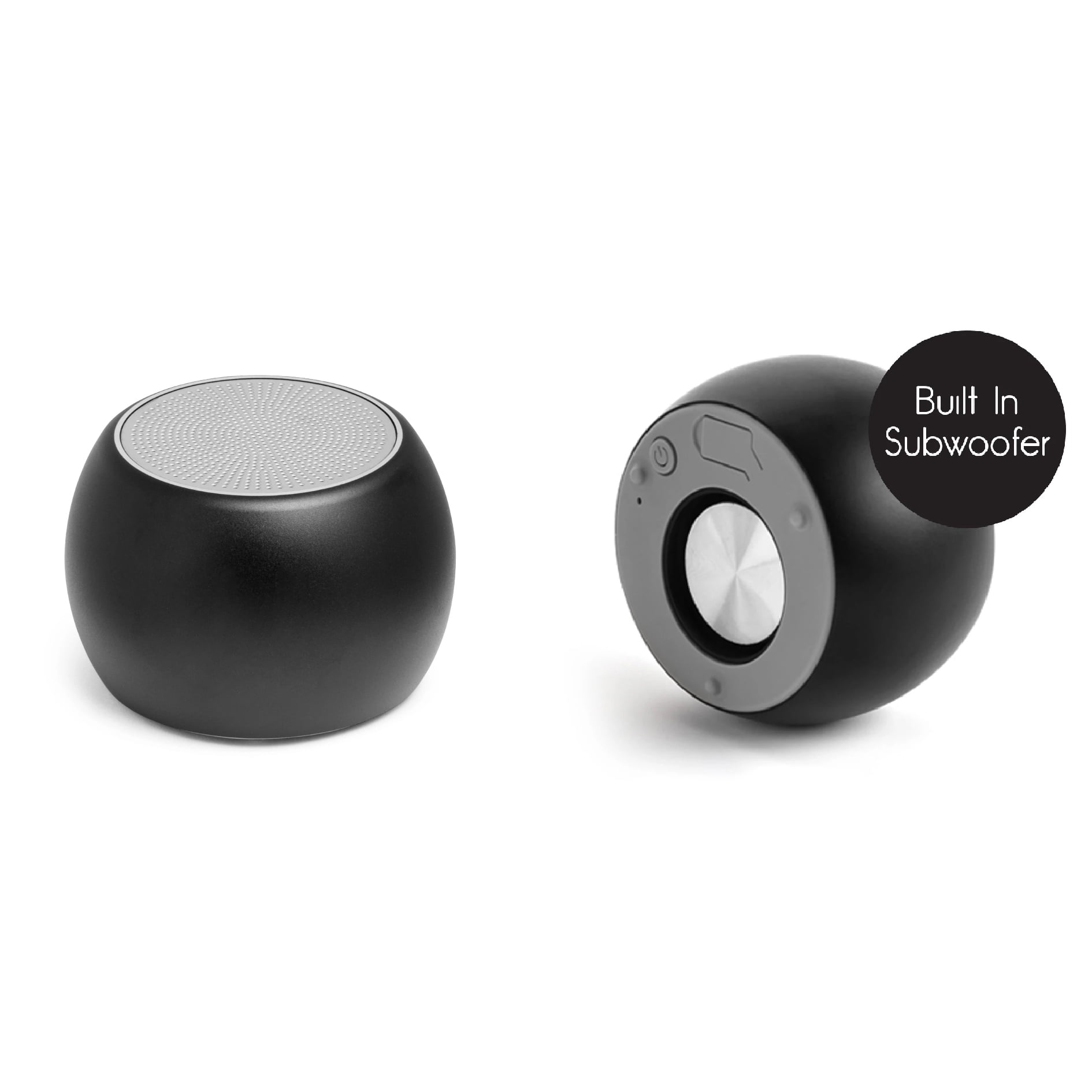 Fashionit U Speakers Boost Water-Resistant Portable Wireless Bluetooth Speaker with Built-In Subwoofer, Mic & Selfie Remote Control – Ideal for Active Lifestyle, Travel, Home, & Office – Black