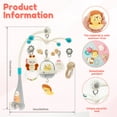 thumbnail image 6 of Keyohome Baby Crib Mobile Toys,Mobile for Crib,Hanging Mobile Arm with Music and Night Light for Baby Nursery Room,Unisex,Gray,20.87" x 22.45", 6 of 7