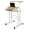 Natural, variant on YSNW Rolling Desk Adjustable Height, Sit Stand Laptop Workstation with Wheels, Tilting Panel & Lockable Casters for Home, Office, Classroom, Natural