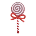 thumbnail image 2 of Clearance Under $1 Christmas Lollipop Ornament, Glitter Candy Hanging Decor, 1PC, 21x8.8cm, Xmas Tree Pendant, Red (A), 2 of 5