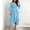 (Fashion 2)Light Blue, variant on Aimik Women's Pleated Midi Dress V-Neck Ruffle Sleeve Asymmetrical Hem Chiffon Lightweight Summer Cocktail Party Evening Formal Dress