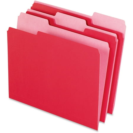 Esselte Folder - Pendaflex, PFX15213RED, Two-tone Color File Folders, 100 / Box, Red