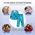 thumbnail image 7 of KLL World Turtle Day Sleepwear Mens Flannel Pajamas,Long Cotton Pj Set, 7 of 7
