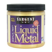 Sargent Art Liquid Metals Acrylic Paint, 8 oz., Gold