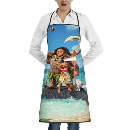 

Moana Apron for Women and Men with Pockets Adjustable Waterproof Chef Aprons for Kitchen Gardening Cooking BBQ or Baking