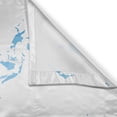 thumbnail image 3 of Ambesonne Map Kitchen Curtains, Blue Watercolor World Map, 55"x39", Pale Blue White, 3 of 3