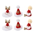 thumbnail image 1 of 6 uds encantadoras pinzas para el cabello navideñas, horquillas con diseño de sombrero, Clips adorables para fiesta, reunión de festivales, 2 uds para cada uno, 1 of 6