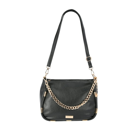 Jessica Simpson Women's Sadie Shoulder Bag, Meteorite Black