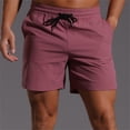 thumbnail image 3 of Athletic Running Shorts for Men Summer Casual Elastic Waist Loose Fit Lightweight Workout Gym Shorts with Pockets, 3 of 7