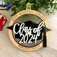 thumbnail image 3 of Tnobhg Class of 2024 Graduation Sign Wooden High School College Wooden Card Holder Graduation Ceremony Accessory, 3 of 8