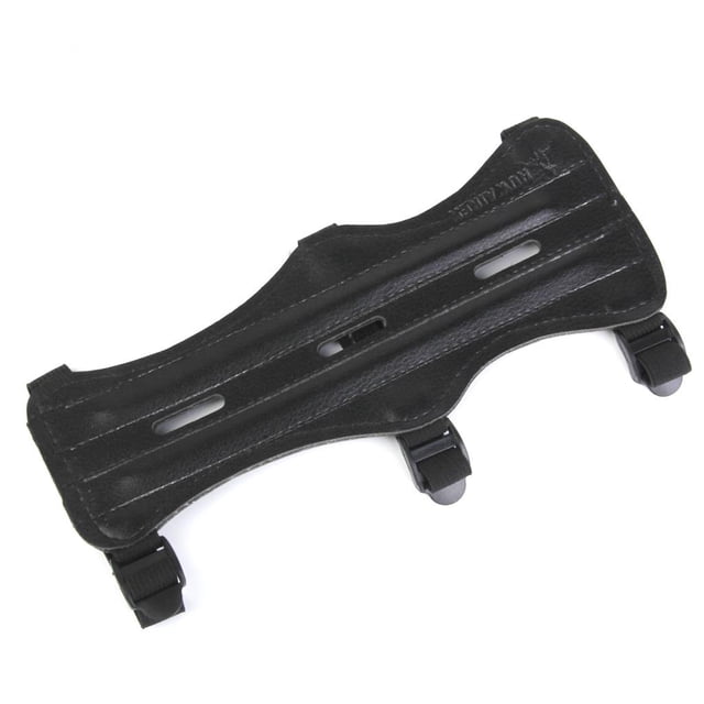 Protector de brazo de tiro con arco 3 correas con cordones arco recurvo guantes protectores de mano de cuero UN kusrkot Guardia del brazo de tiro con arco