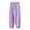 Purple, variant on Girls Boys' Joggers Soft Cotton Elastic High Waisted Drawstring Cinch Bottom Sweatpants Athletic Lounge Pants with Pockets