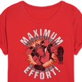 thumbnail image 3 of Marvel Deadpool - Maximum Effort - Women's Oversized Graphic T-Shirt, 3 of 4