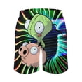 thumbnail image 3 of Invader Zim Mens Board Shorts Quick Dry Swim Trunk Lightweight Soft Swimsuit Bathing Suit for Boys 3XL, 3 of 8