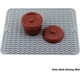 thumbnail image 4 of Estera de goteo de silicona para encimera, estante para platos y soporte, salvamanteles resistente al calor, estera para secar platos, salvamanteles de cocina gris, 4 of 5