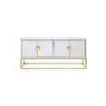 thumbnail image 5 of Levan Gold Mirrored Wood Sideboard, 5 of 7