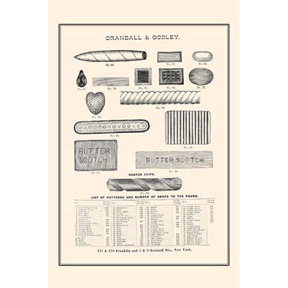 Candy Shapes-Fine Art Canvas Print (20" x 30")