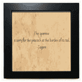 thumbnail image 1 of Qoutes Famous People Healing Burden Peacock Tail Black Square Frame Picture Wall Tabletop, 1 of 3