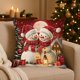 thumbnail image 4 of Fundas de almohada navideñas de 45x45 cm (17,7x17,7 pulgadas), fundas decorativas con tela suave y cremallera oculta para decoración del hogar. Funda de almohada de algodón., 4 of 6
