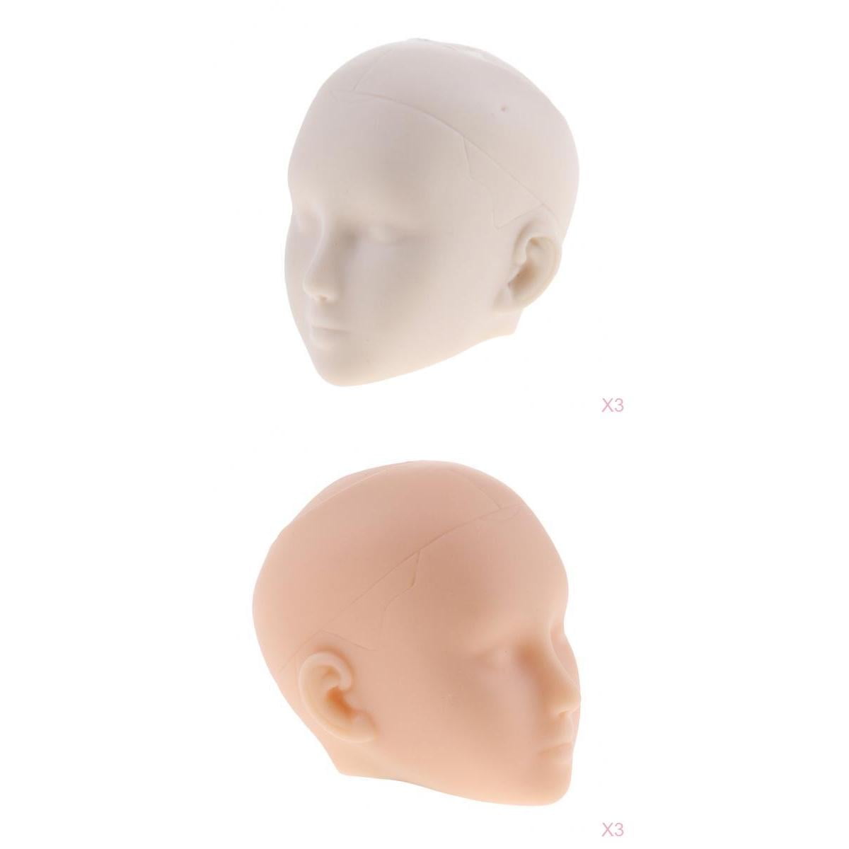 6pcs 1:6 Scale Female Head Sculpt Makeup For Doll Action Figure ...