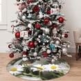 thumbnail image 5 of Sikiie Daisy Guinea Pig 30-48 inches {designName} Print Christmas Tree Skirt Snowman Xmas Tree Skirt with Edge Christmas Decorations for Holiday Party36", 5 of 7