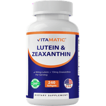 Vitamatic Lutein 40mg with Zeaxanthin 10mg, Eye Health Support Supplement, 240 Softgels